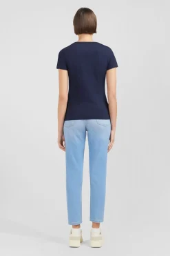 Sale T-hirt anche Courte Beu arine En Coton Pia Femme T-Shirts