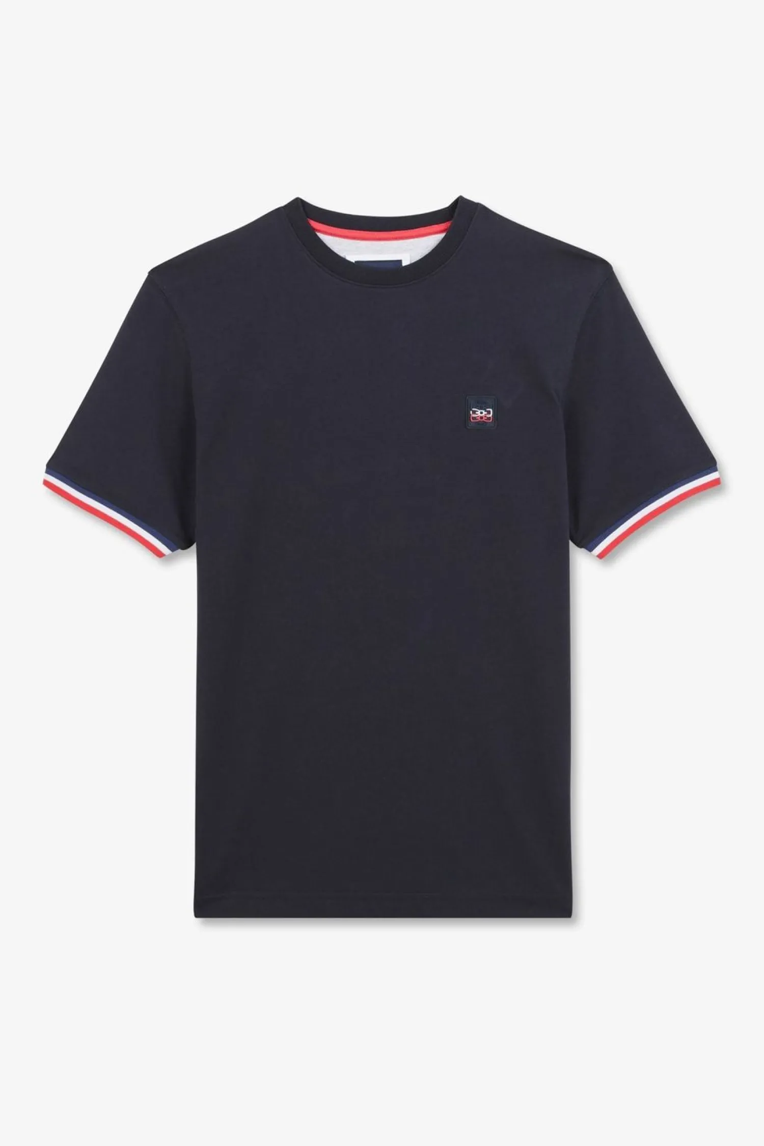 New T-hirt anche Courte Beu arine Avec ogo Reiefe Homme T-Shirts