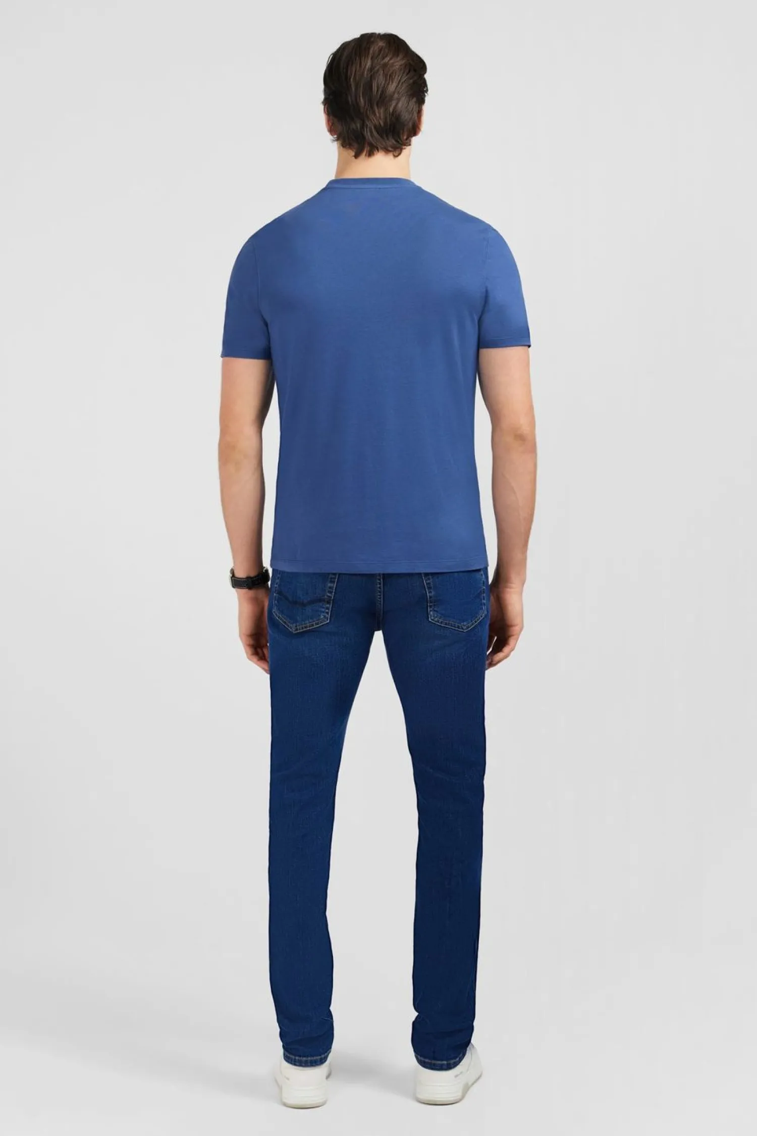 New T-hirt anche Courte Beu Uni Homme T-Shirts