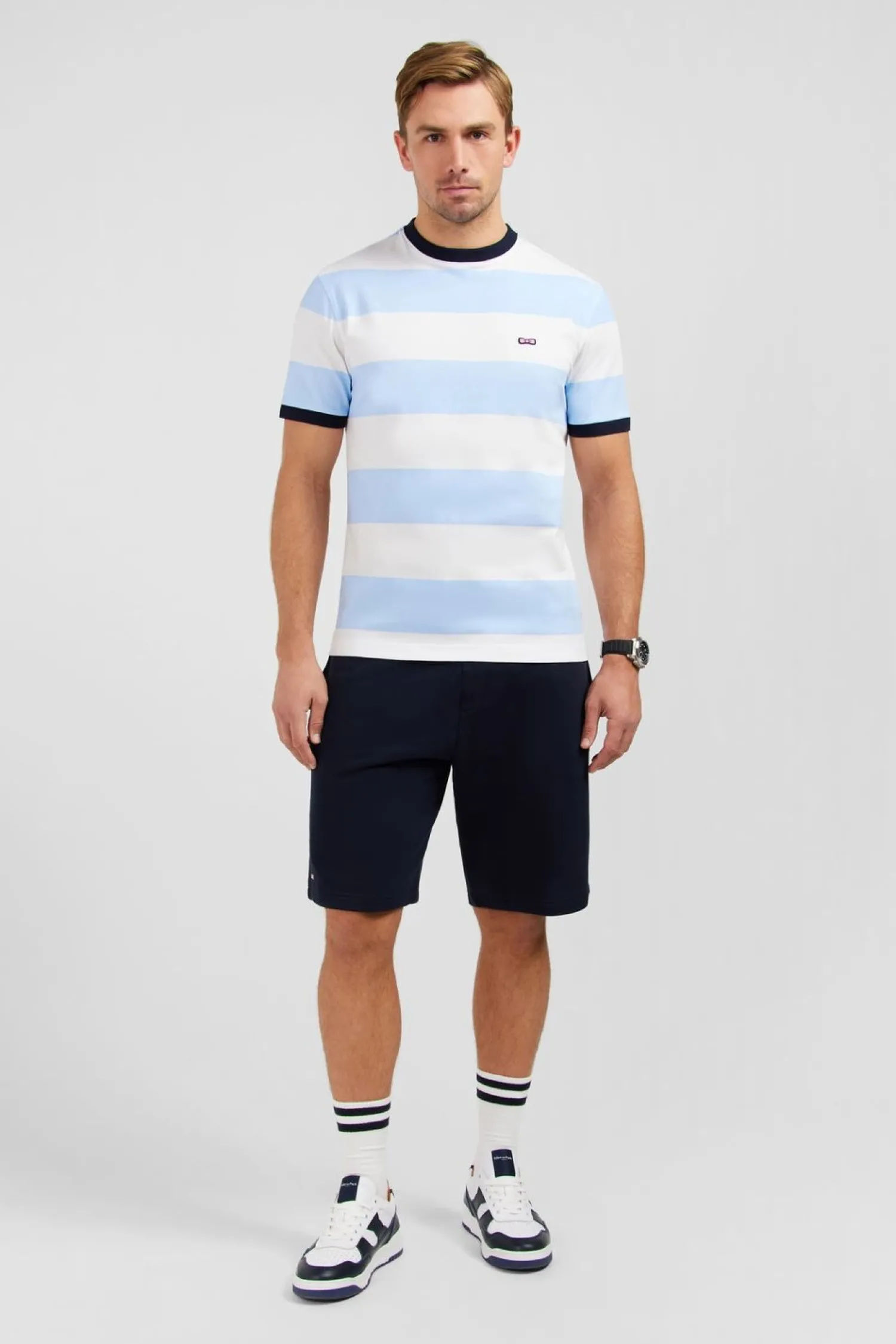 Clearance T-hirt anche Courte Cerce Cie Et Banc En Coton Homme T-Shirts