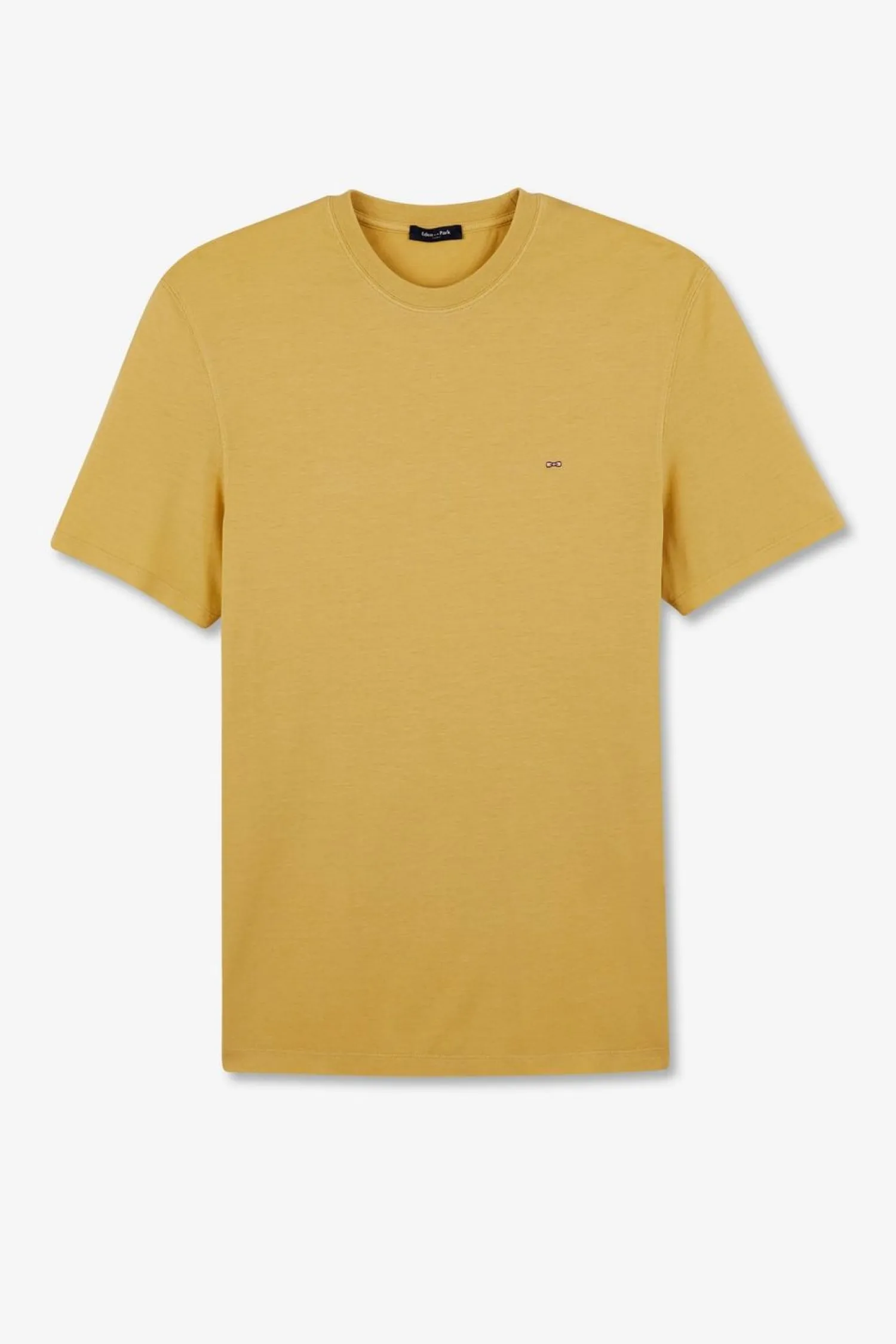 Hot T-hirt anche Courte Jaune Uni Homme T-Shirts