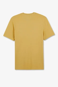 Hot T-hirt anche Courte Jaune Uni Homme T-Shirts