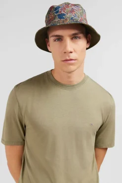 Discount T-hirt anche Courte Kaki Uni Homme T-Shirts