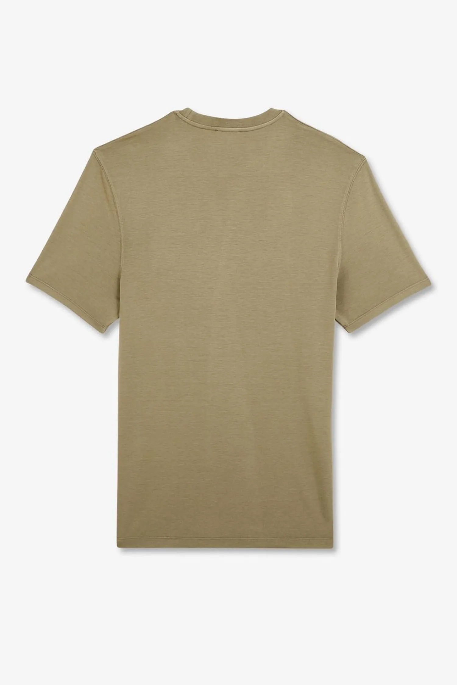 Discount T-hirt anche Courte Kaki Uni Homme T-Shirts