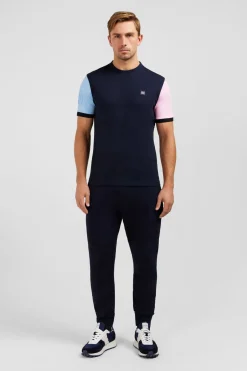 T-hirt anche Courte arine En Coton Detai Ebee Homme T-Shirts