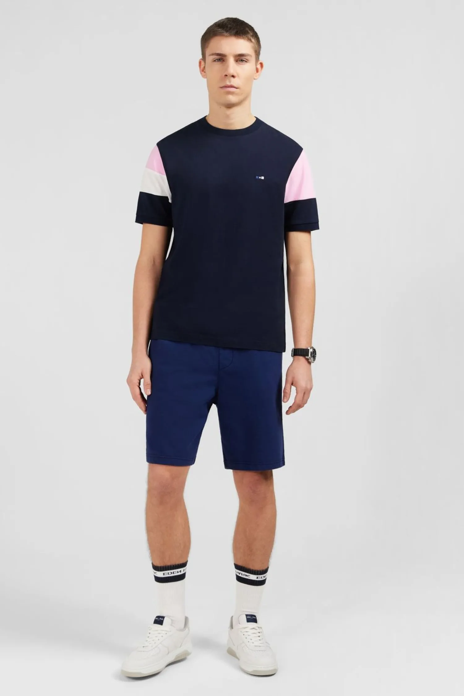 Discount T-hirt anche Courte arine En Coton Ebee Noeud Papion Homme T-Shirts
