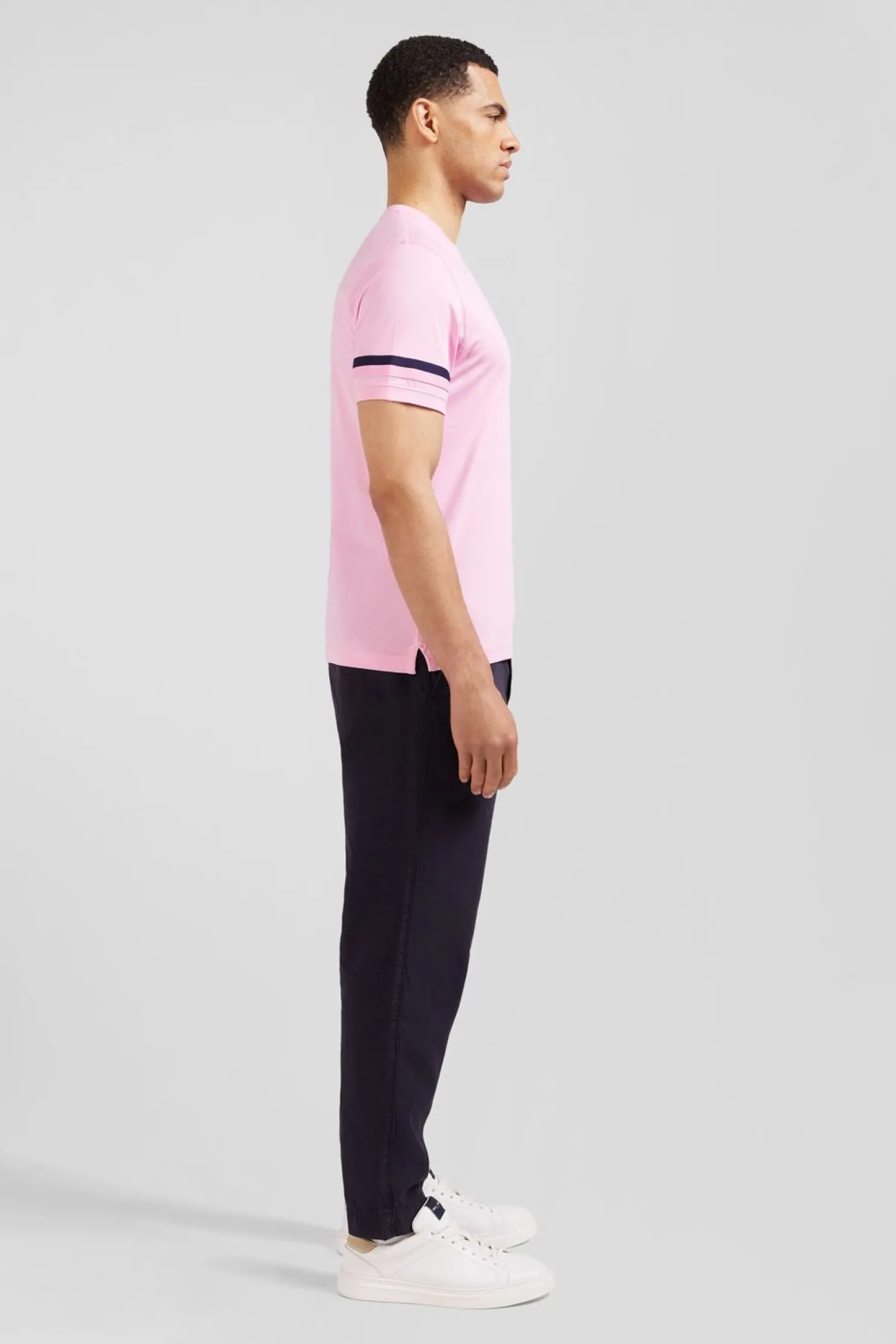 Clearance T-hirt anche Courte Roe En Coton Badge Ebee Homme T-Shirts