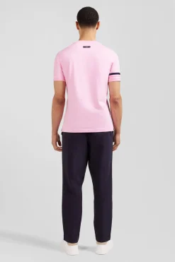 Clearance T-hirt anche Courte Roe En Coton Badge Ebee Homme T-Shirts