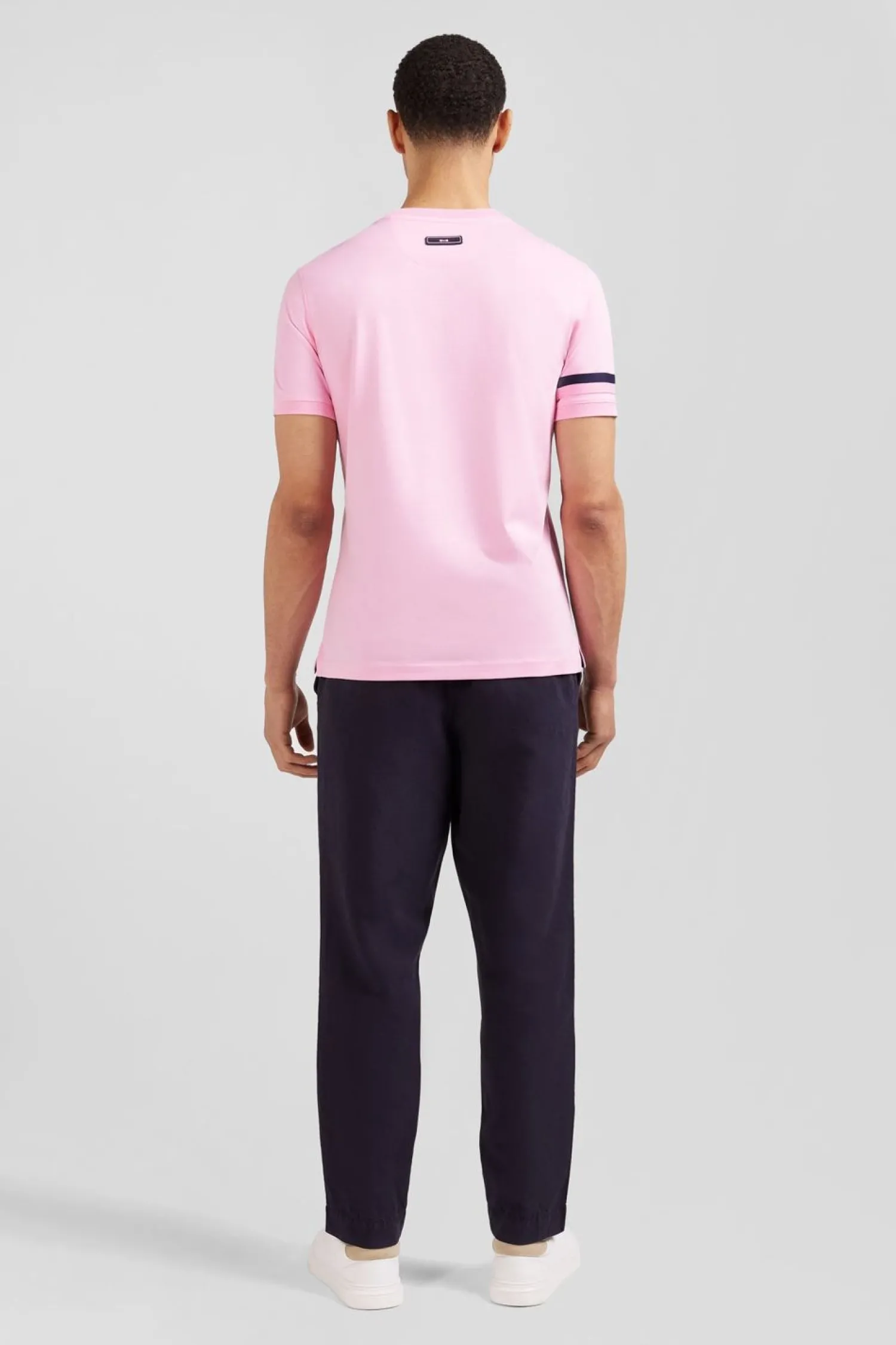Clearance T-hirt anche Courte Roe En Coton Badge Ebee Homme T-Shirts