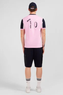 New T-hirt anche Courte Roe En Coton Broderie Nuero 10 Homme T-Shirts