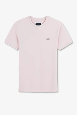 Sale T-hirt anche Courte Uni Roe En Coton tretch Homme T-Shirts