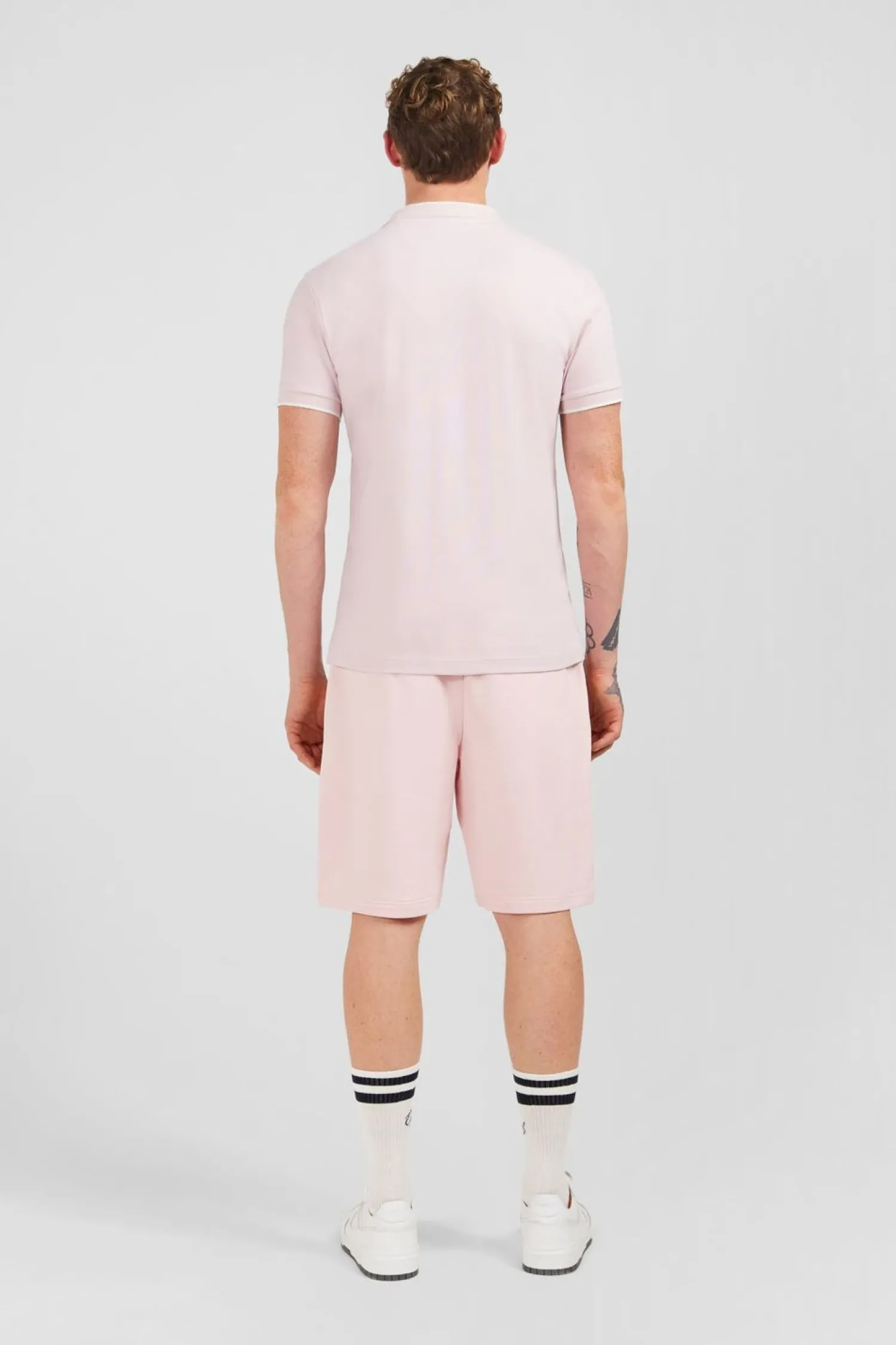 Sale T-hirt anche Courte Uni Roe En Coton tretch Homme T-Shirts