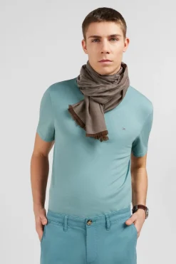 Discount T-hirt anche Courte Vert Uni Homme T-Shirts
