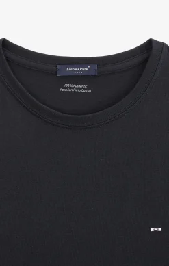 Discount T-hirt Noir Co Rond A anche ongue Homme T-Shirts