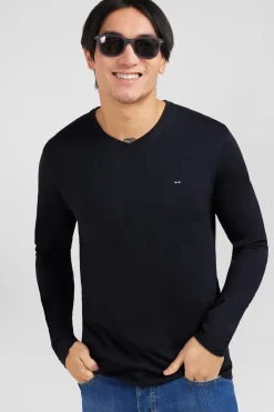 Hot T-hirt Noir Co V A anche ongue Homme T-Shirts