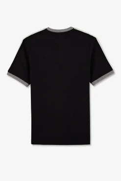 Sale T-hirt Noir Incription New Zeaand Homme T-Shirts