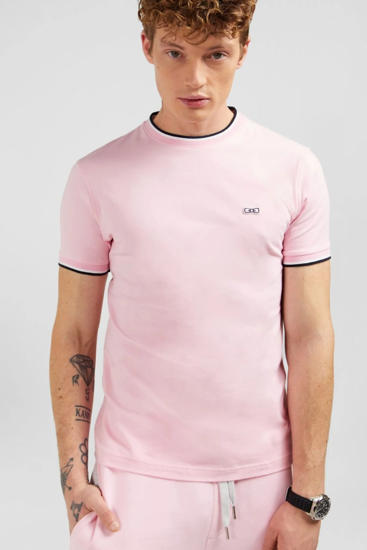 Outlet T-hirt Roe Uni A anche Courte Homme T-Shirts