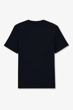 Discount T-hirt Uni Beu Fonce A Incription Homme T-Shirts