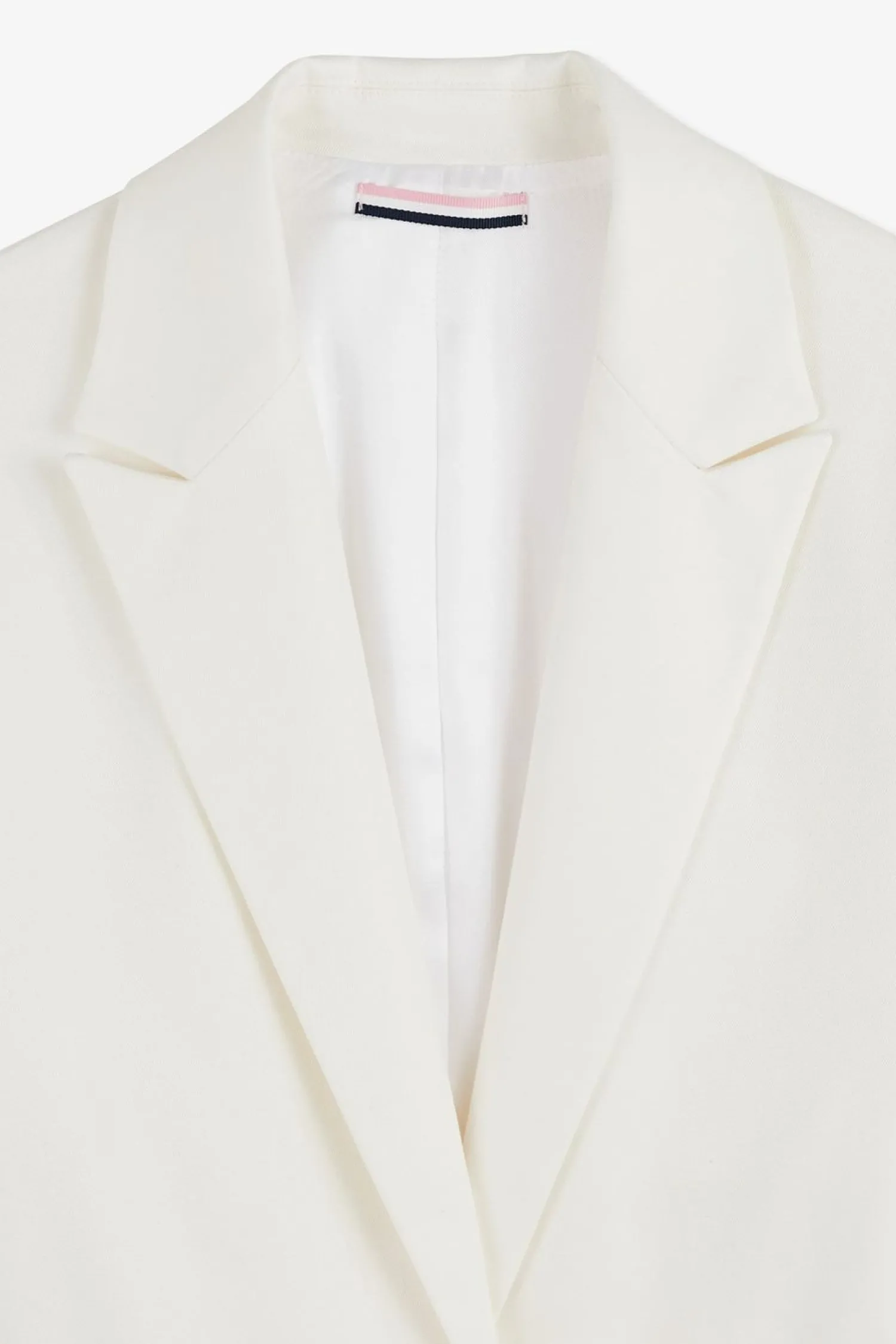 Veste Blazer Ecrue Ceinturee En Coton Stretch Femme Vestes